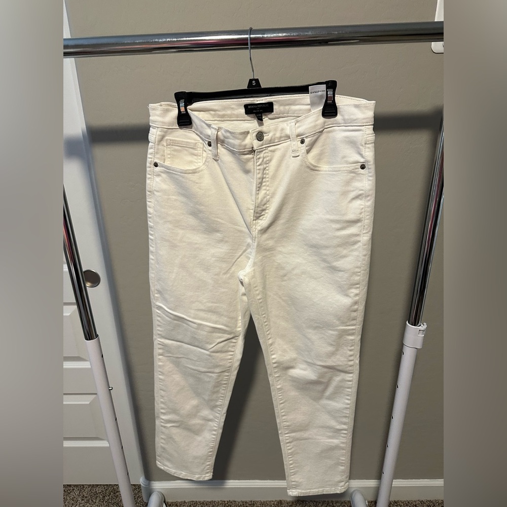 Banana Republic Factory White Skinny Jeans Full-Length